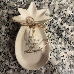 Pineapple Shaped Ceramic Dish